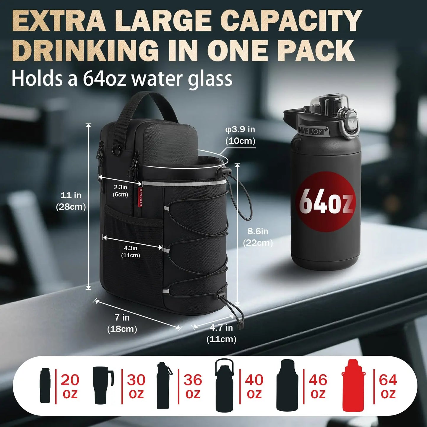 Maglock™ Sling - Magnetic Gym Bag 64oz